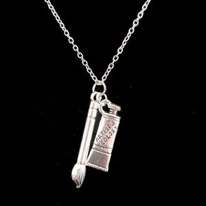 Artist Necklace Paint And Brush May Be Personalized